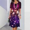 2025 New Women's Dresses Sequin Print Elegant Beautiful Dresses Female Summer Casual Fashion Daily Clothes