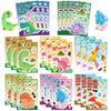 8PCS Dinosaur Collage Stickers Cute Face Changing Mug Computer Cell Phone Laptop Decoration Waterproof Stickers