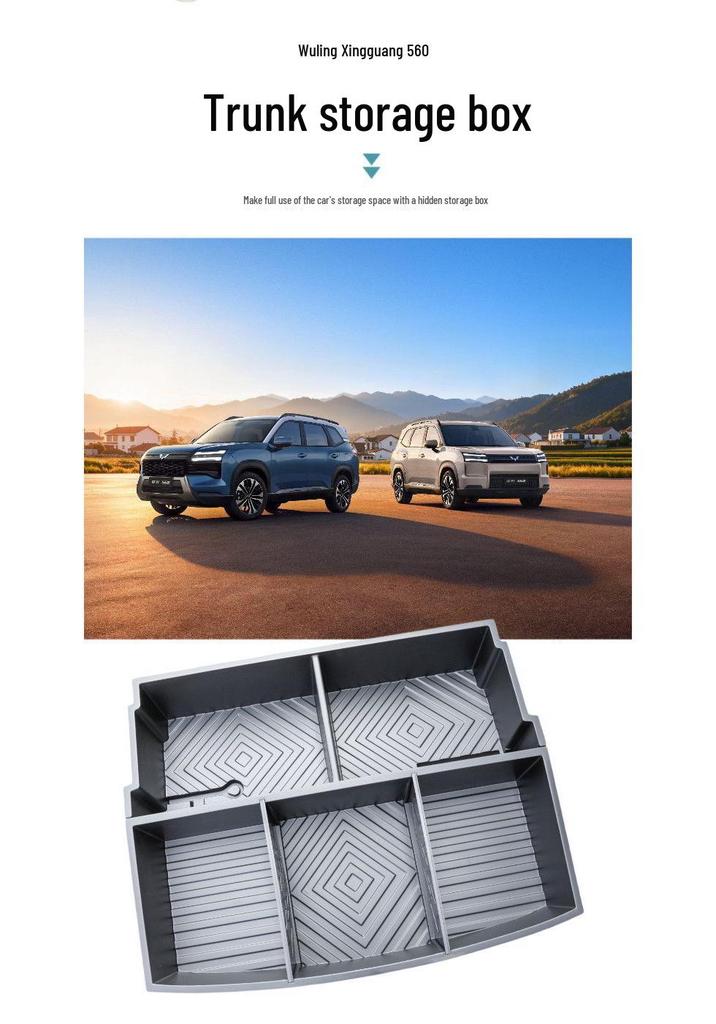 Wuling Xingguang 560 Hidden Trunk Compartment: Large Capacity Storage Box