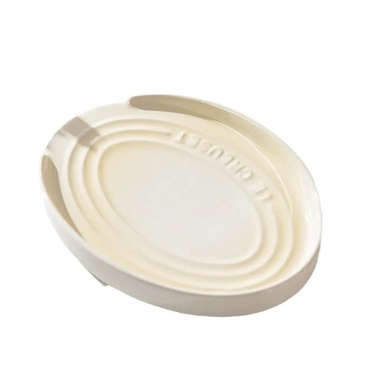 Porslinsskedställ, Keramisk Stor Bestickhållare för Spis, Köksbänk Matlagningsverktygsorganisatör, Steksked, Soppslev, Tång