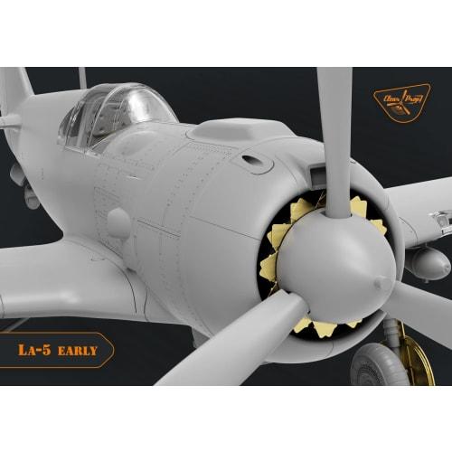 Clear Prop! 1/72 Scale Soviet Air Force Lavochkin La-5 Early Fighter Plane Plastic Model, 10 X 10 X 5cm, Plastic, CPU72014