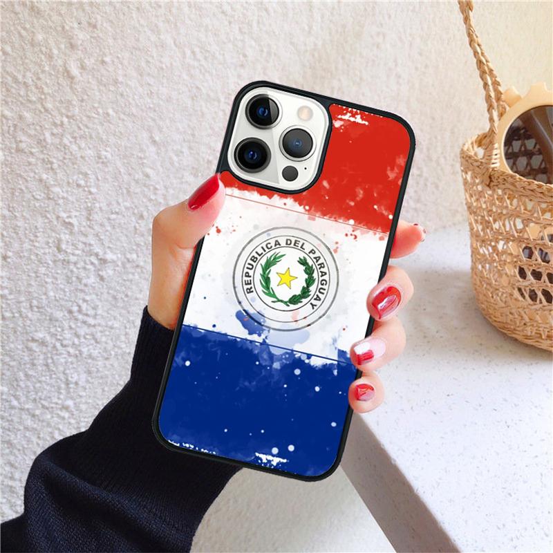 

Paraguay Flag Phone Case for iPhone 17 Air 16 15 14 12 13 PLUS 11 PRO MAX Back Cover Fundas Shell iPhone 11pro max