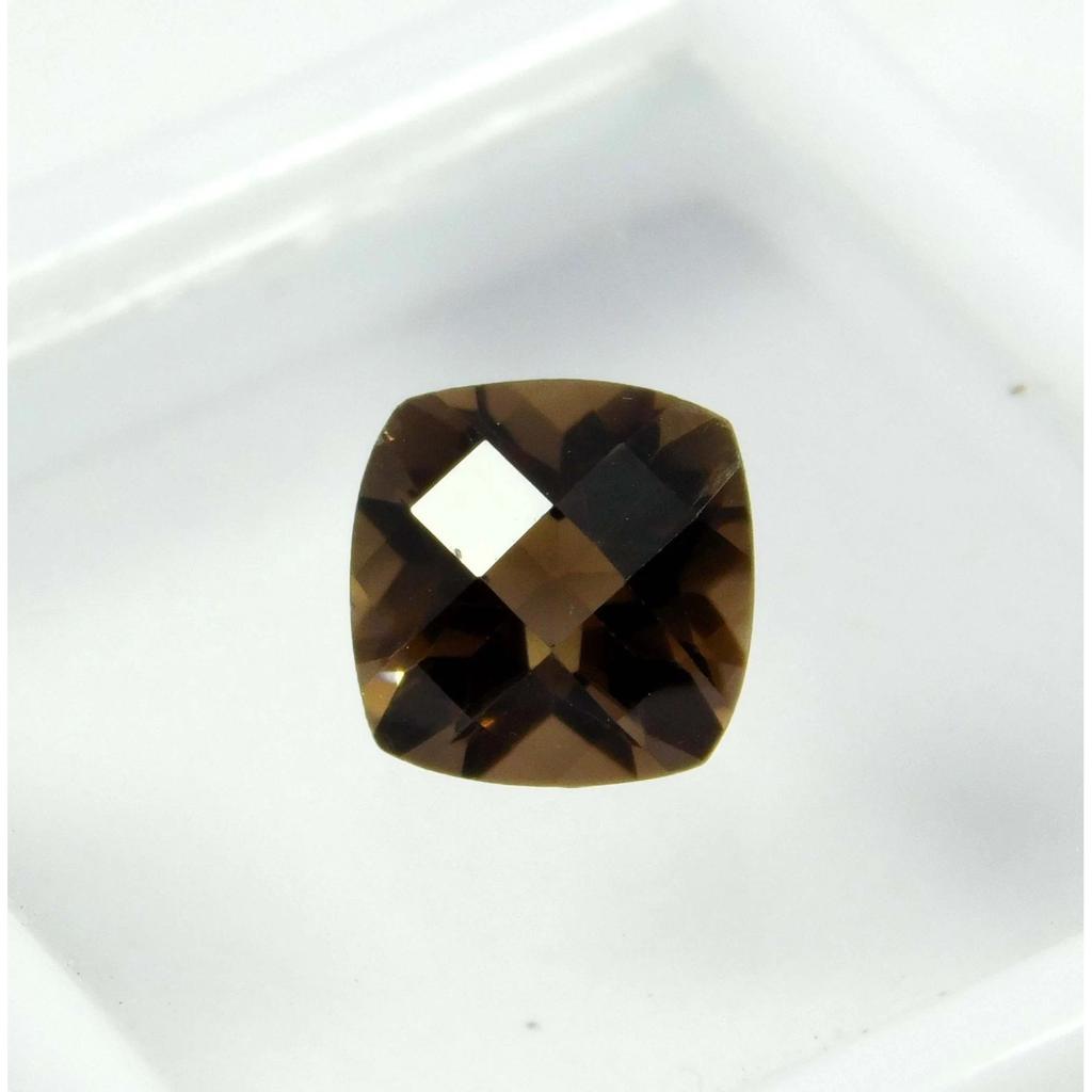Certified 1.25 Ct Natural Gray Square Cushion Cut Moissanite Loose Gemstone