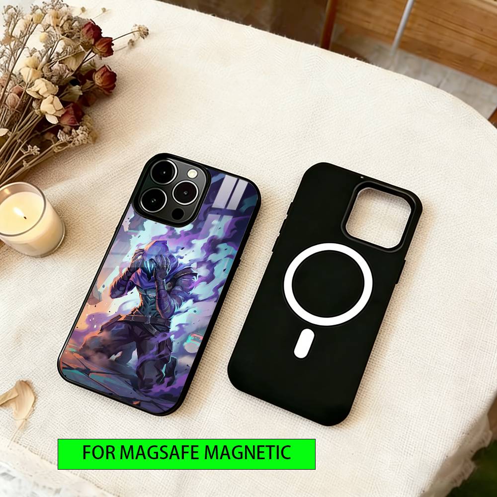 Omen Valorant Phone Case For iPhone17,16,15,14,13,12,11 Plus,Pro Magnetic For Magsafe Wireless Charging