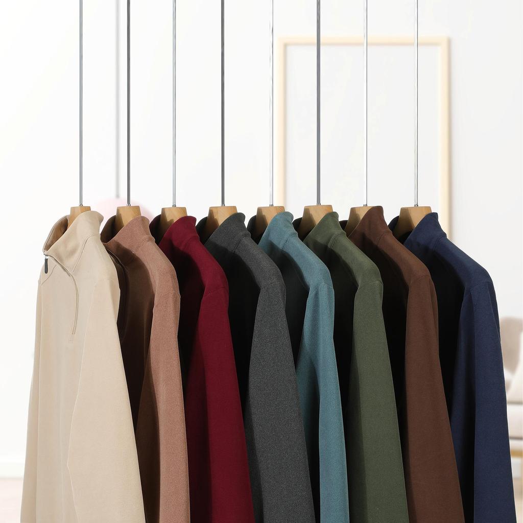 Men’s Thickened Half-Zip Stand-Up Collar Hoodie - Autumn/Winter Sport Casual Top