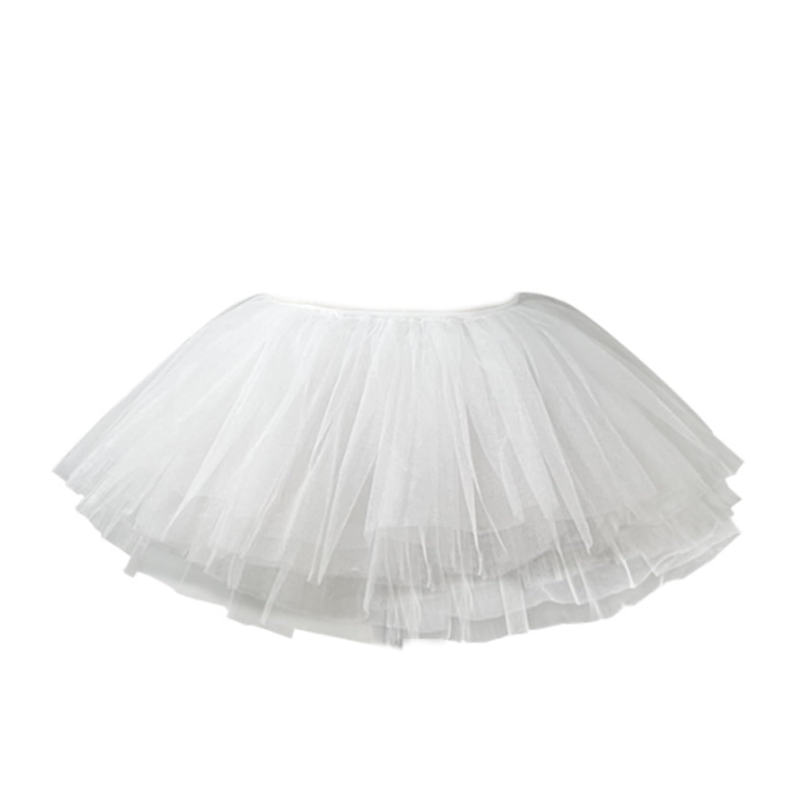Samcos Pannier Tutu Skirt Tulle 28cm White Petticoat Fluffy Gothic Lolita Costume Adult Party Photography