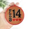Various Symbols Keychain Silicone Mold with Hole Keyring Pendant Handmade Mold Valentine's Day Birthday Gift Jewelry