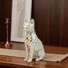 Modern Minimalist Mosaic Cat Figurine for Home or Office Decor