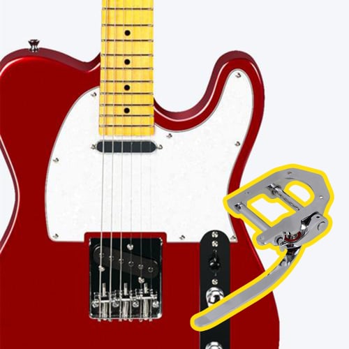 Yibuy Silver Zinc Alloy Guitar Tremolo Unit, Guitar Vibrato Tremolo Bridge for Electric Guitars