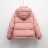 Women's Short Down Jacket - Winter Regular Fit Simple Hooded Compact Style Warm Puffer Coat