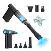 Cordless 2-in-1 Turbo Jet Fan & Vacuum Cleaner 8 Speed Adjustable Electric Blower Outdoor Travel Portable Dust Cleaner