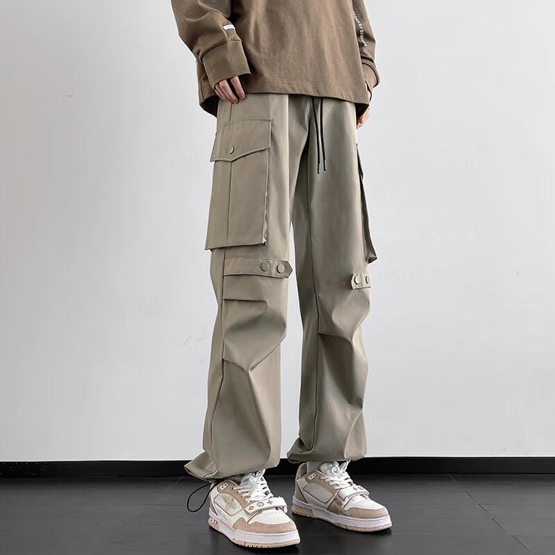 Men's High-Street Techwear Straight Leg Cargo Pants