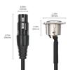 Xlrs Panel Adapter 3Pin Male Female Connectors Durability For Professional Sound Systems Studio Stage Installations
