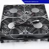 Silent 5V USB Cooling Fan Rack for Router/Modem with Switch and Support Bracket