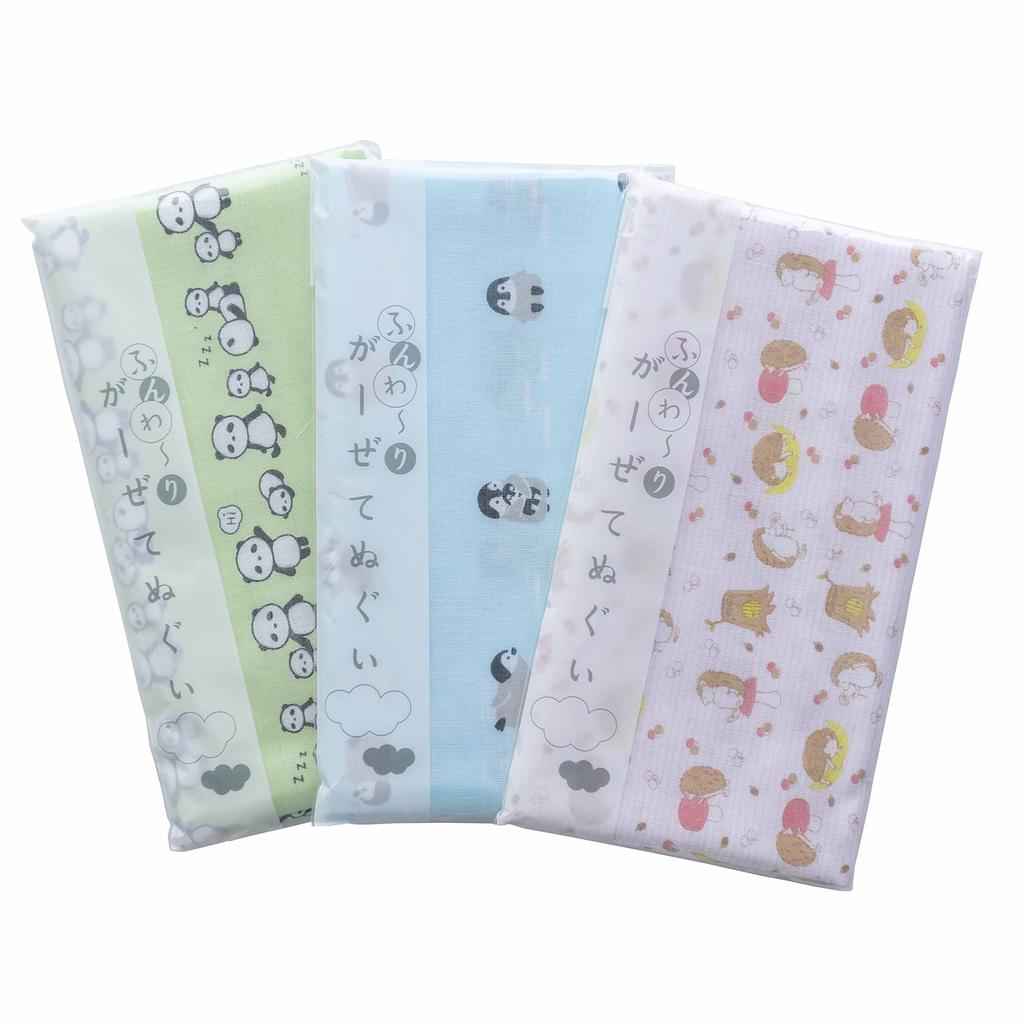 Made in Fluffy Gauze Hand 88cm x 34cm of Japan, Towel, 100% Cotton, Approx. (Set 3)