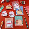 4/6pcs Christmas Note Book, Suitable for Students, Office Study Notes, Santa Claus Memos Cute Christmas Gift Message