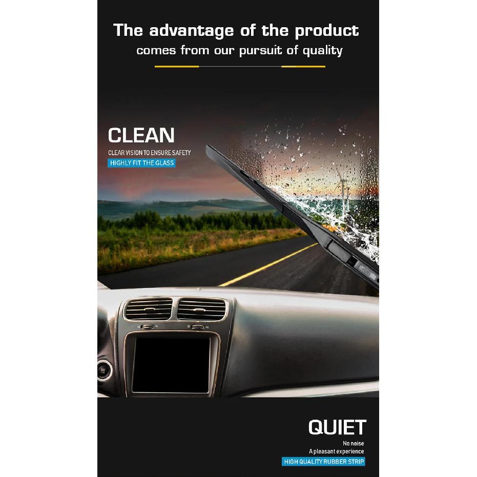 Pour Citroen C5 Aircross 2017-2024 2018 2019 2020 2021 2022 Balais d'essuie-glace Avant Balais d'essuie-glace Pare-brise Pare-brise Fenêtre Brosse 28"+16"