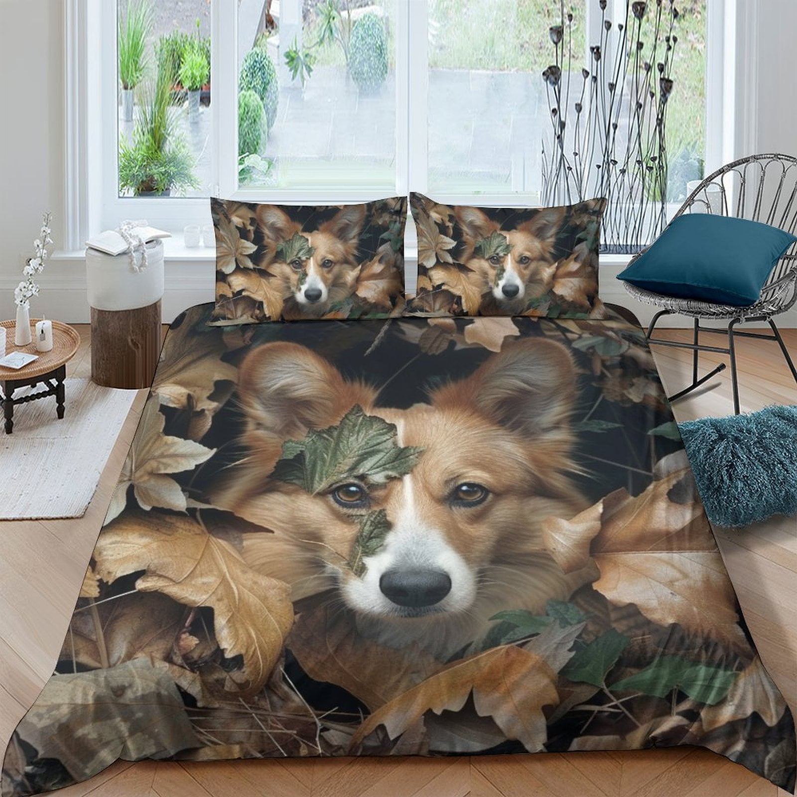 

Comforter Fox S Bedding Set Printed Suitable Children Kids And Adults Warm Soft Comfortable Breathable Comforter (quilt)-EU Single(135*200cm)3pcs