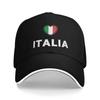 Summer Casual Baseball Cap Italia Flag  Hiking Fishing Trucker Hat For Unisex Adult High Quality  Stylish Snapback Cap