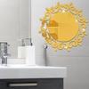 New DIY 3D Wall Stickers Mirror Bathroom Decal Acrylic Home Decoration Silver And Gold Color Wall Decorations Wall Sticker