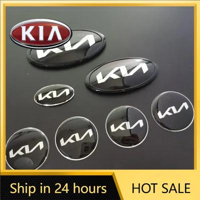 ملصق سيارة ساخن لعام 2026 شعار سيارة غطاء محرك أمامي صندوق أمتعة شعار عجلة قيادة لـ KIA K3 K5 K9 Rio Forte Optima Sportage Sorento
