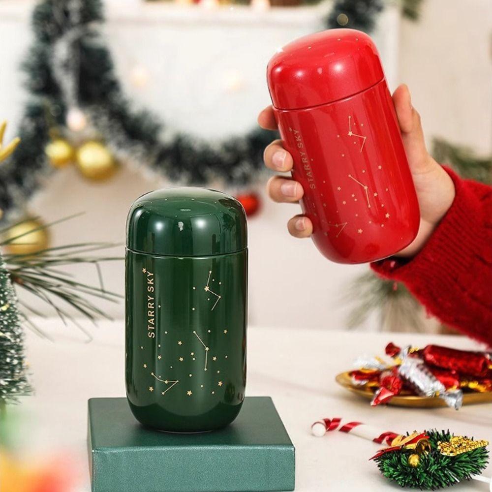 Mini Tasse Thermos Ciel Étoilé Bouteille d'Eau Thermique en Acier Inoxydable Sports d'Extérieur
