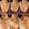 Irregular Gravel Necklace, Pendant Stacked Necklace
