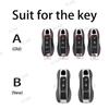 Sapphire Blue For Porsche Panamera Spyder Carrera Macan Boxster Cayman Cayenne 911 970 981 991 Car Key Case Cover Fob Bag Holder