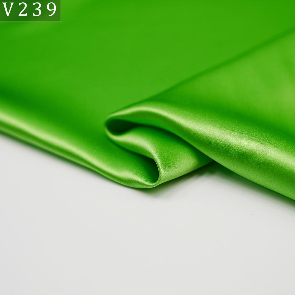 HYSK Natural Genuine Pure 100% Silk Crepe Satin Fabric Silk China Duchess Plain Brown by Meter for Dress Bedding Wedding