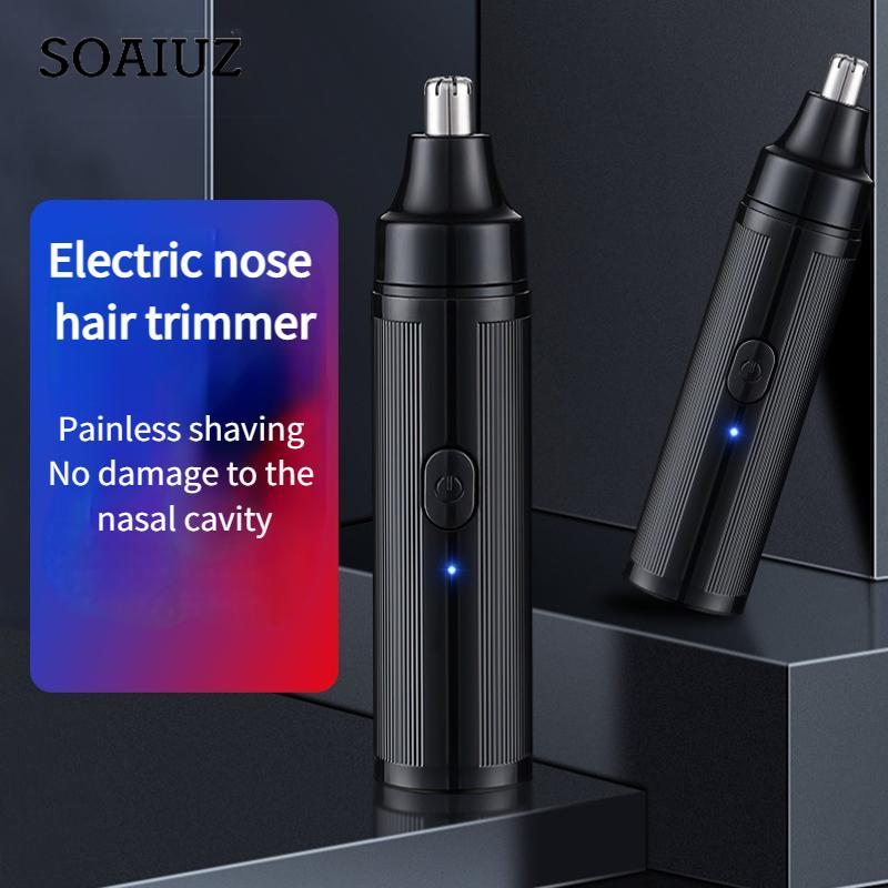 JLL5002 Mini elektrischer Nasenhaarschneider USB wiederaufladbarer Nasenhaarrasierer Austauschbarer Kopf Waschbarer Rasierer Tragbare Haarentferner-Trimmmaschine