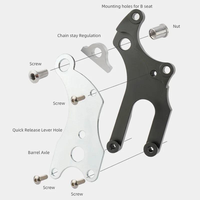 AXI Bike Disc Brake Adapter MTB Frame V Brake Mounting Converter Road Bicycle Rear Wheel Heavy Duty Conversion Accessories