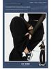 Women's High-Waisted Wide-Leg Black Pants for Spring/Autumn 2025 – Loose, Straight, Casual Suit Pants