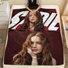 Sadie sink Printed Flannel Blanket, soft throw for bedroom sofa, washable, fan merchandise, great gift.