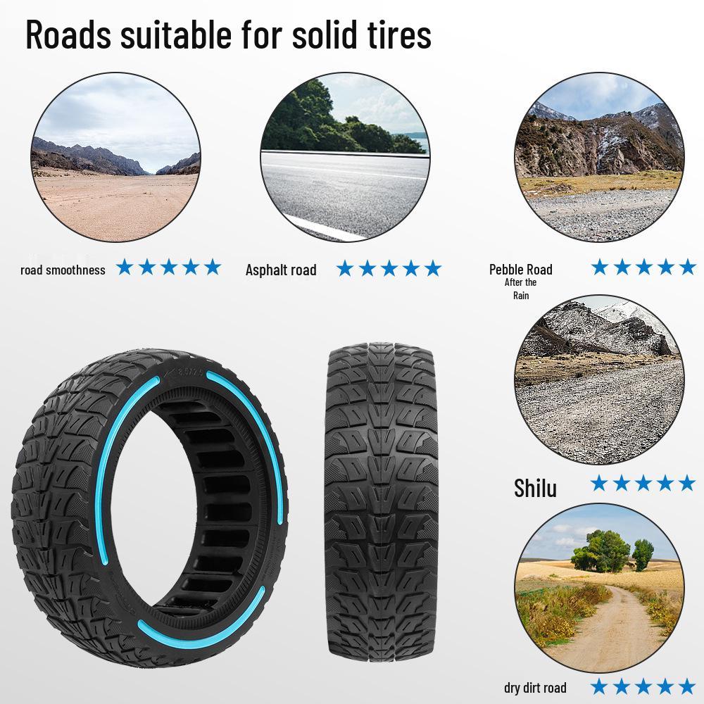 Multicolor 8.5x2.5 Off-Road Solid Tire for Dualtron Mini & Electric Scooters