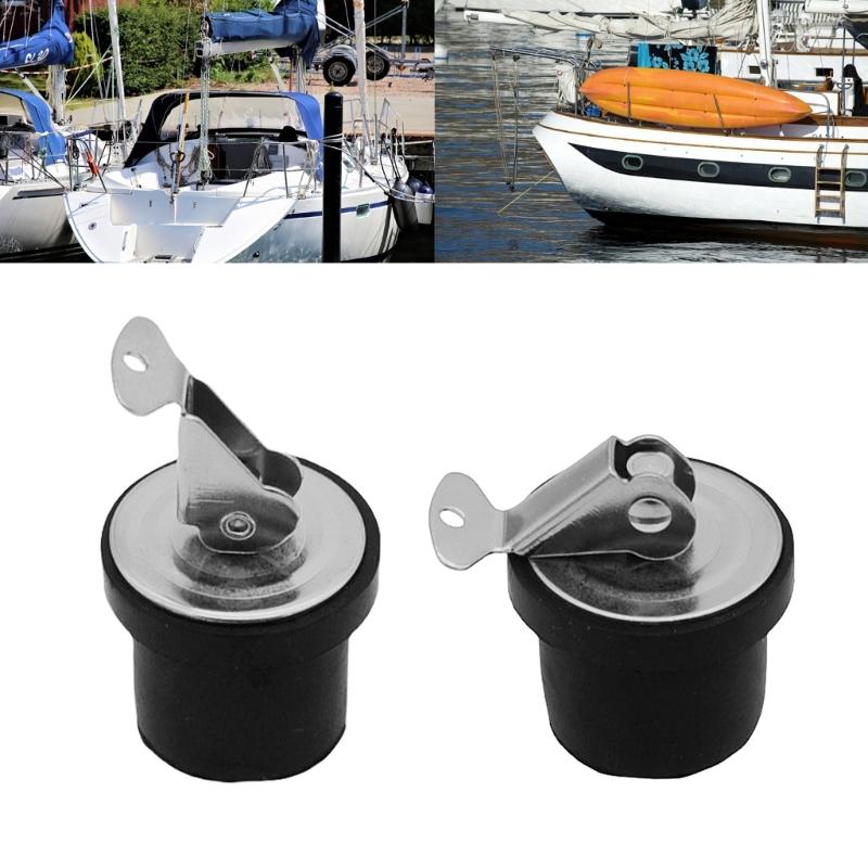 Leakproof 7/8" Diameter Stainless Steel Screw Tight Drain Stoppers Plug For Boat Hulls Yacht Maintenance Hardware Marine