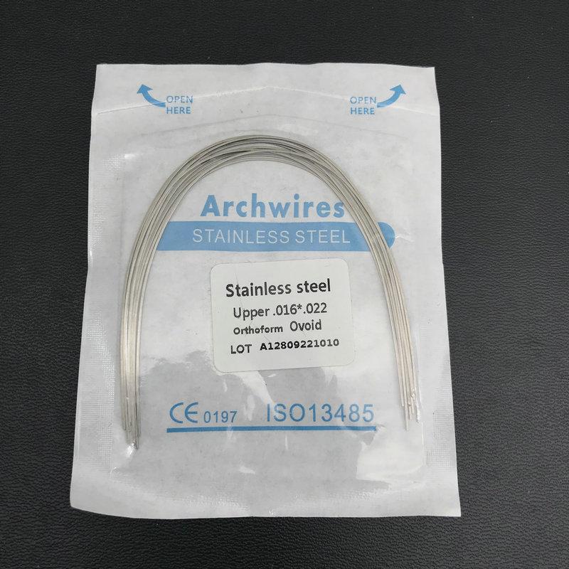 10 teile/paket Dental Kieferorthopädische Edelstahl Rechteckige Ovale Bogen Drähte
