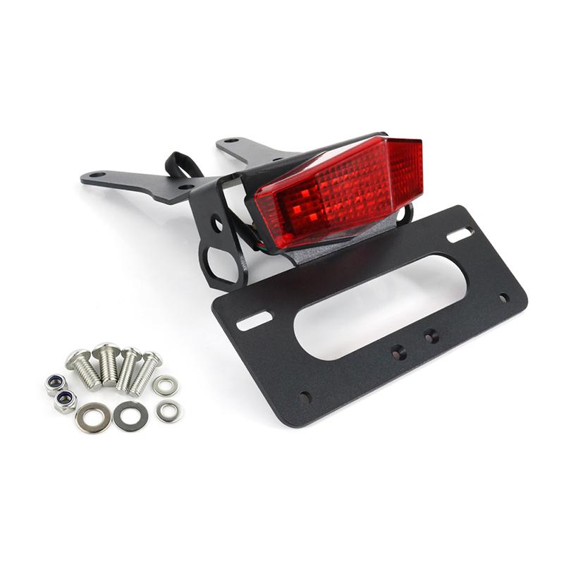 Tail Tidy License Plate Holder with LED Light Fit For Honda CRF250L CRF250M 2013-2022 CRF250 Rally 2017-2022 Fender Eliminator красный