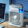 5W Air Conditioner Household Small Air Cooler Office 3 Speed Air Adjustment Hydrocooling Fan New Portable Humidifier Fan