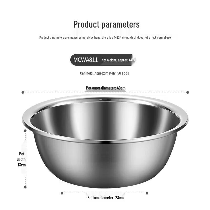 Debo Stainless Steel Mixing Basin
