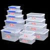15L Deep Rectangular Plastic Food Storage Container with Double Buckles