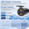 Motorcycle USB Fast Charger Waterproof Type C Port Socket Connector with Voltmeter Digital Charge 12V Power Adapter