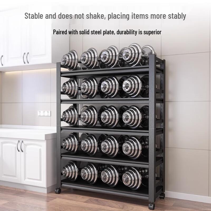 Multi-Layer Mobile Kitchen Storage Rack