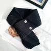 Elegant Knitted Scarf with Functional Buttons for Daily Wear Fashion Crossed Neck Warmer Wrap Scarf for Women Windproof