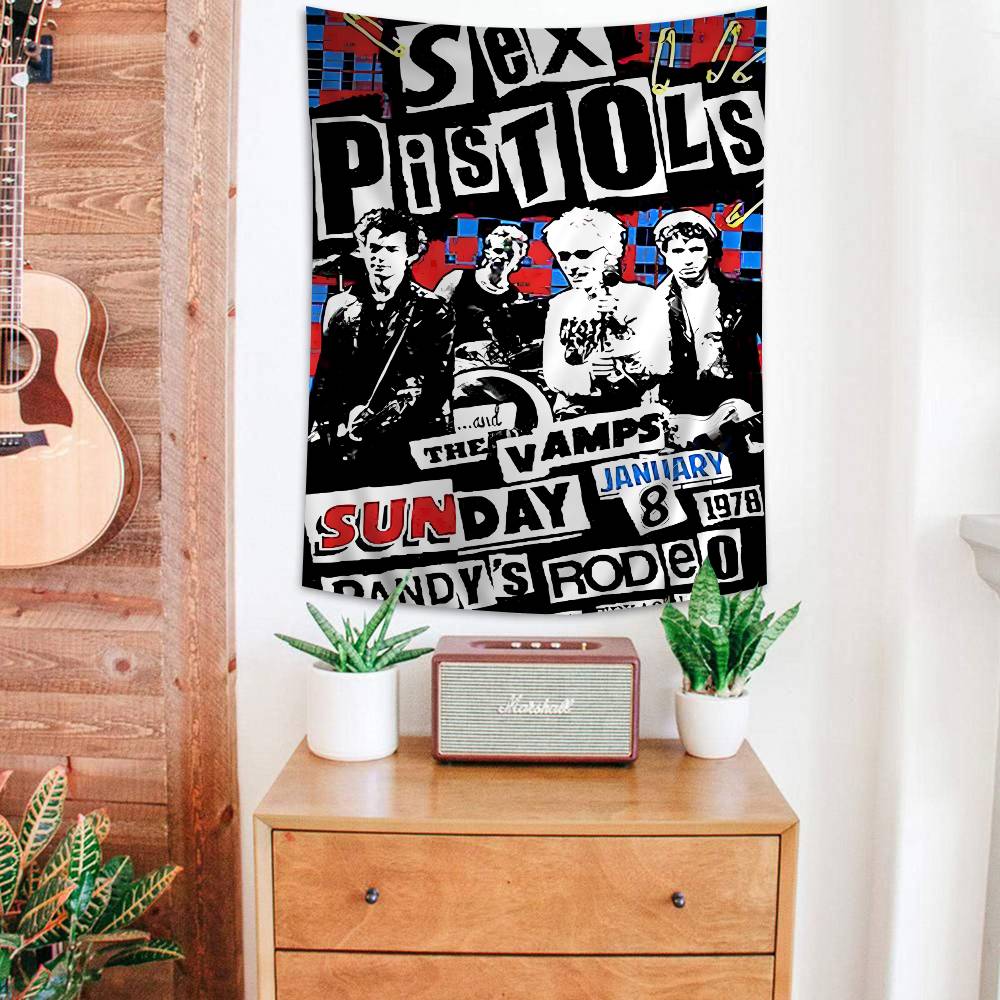 SSex PPistols Rock Band Wall Tapestry Bohemian Wall Tapestries Mandala Wall Hanging Home Decor