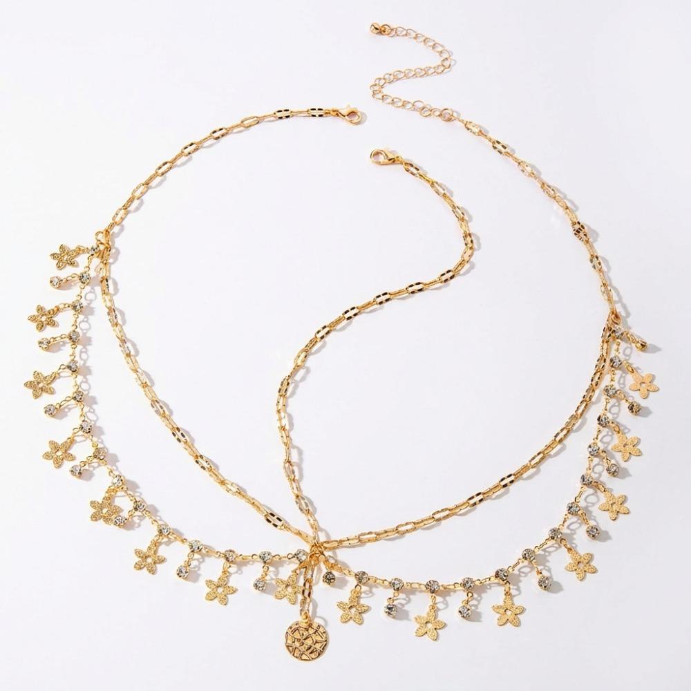 Crystal Bohemian Forehead Headpiece Fairy Rhinestone Forehead Chain Long Tassels Hair Chain Girls