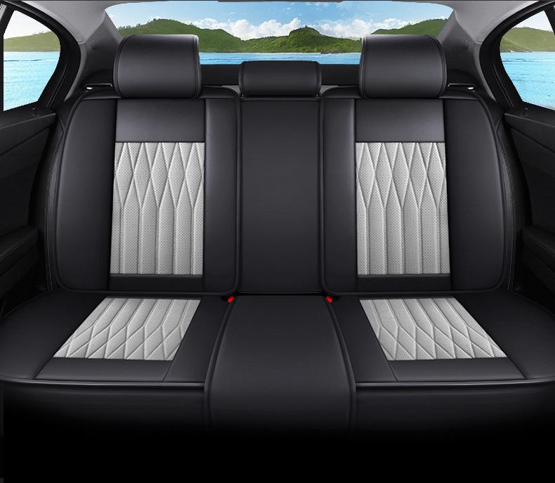 All-Season Universal Leather Car Seat Cushion Cover for Sedans, SUVs, and Trucks