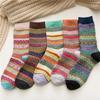 5Pairs/lot Autumn Winter Women Wool Socks High Quality Warm New Comfortable Ladies Socks
