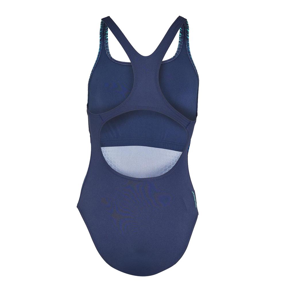 Speedo Womens/Ladies Medalist Geometric Pattern One Piece Swimsuit