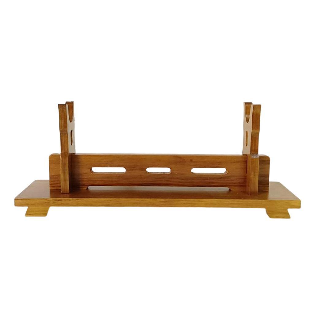 

Wood Stand Holder for Samurai Display Elegant and Sturdy 3 layers