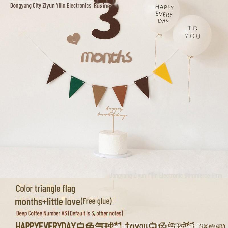 Minimalist Baby Photo Props for Milestones: Newborn, 100 Days, and First Birthday